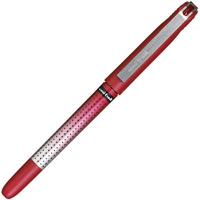 UNIBALL UB185 EYE NEEDLE LIQUID INK PEN 05MM RED