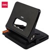 DELI EFFORTLESS 2 HOLE PUNCH 25 SHEETS BLACK