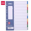 DELI DIVIDERS A4 110 TAB ASSORTED COLOURS