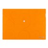 DELI DOCUMENT WALLET BUTTON CLOSURE A4 ORANGE