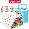 DELI COLOUR RUN DUAL TIP SKETCH MARKERS BOX 48