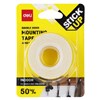 DELI STICK UP 25MM X 15M FOAM MOUNTING TAPE