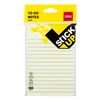 DELI STICK UP REPOSITIONAL LINED NOTES 101 X 152MM YELLOW