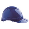 PROCHOICE V6 HARD HAT VENTED PUSHLOCK HARNESS  BLUE