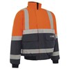 WORKIT 3003 HI VIS 2 TONE BOMBER JACKET WITH REFLECTIVE TAPE  ORANGENAVY  SIZE 5XL