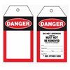 DANGER TAGS  PK100  TEAR PROOF  CW EYELET  STRING