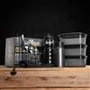 RUGGED XTREMES CRIB ACCESSORY KIT  3X 1100ML LUNCH BOXES 1X WATER BOTTLE 1X 420ML MUG 1X 6PCE CUTLERY SET