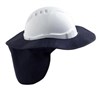 HARD HAT HELMET BRIM WITH NECK FLAP  NAVY