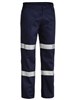 BISLEY BP6003T COTTON DRILL WORK PANTS WITH BIOMOTION TAPE  NAVY  SIZE 82R