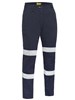 BISLEY BPLC6008T LADIES STRETCH COTTON DRILL CARGO PANTS WITH BIOMOTION REFLECTIVE TAPE  NAVY  SIZE 14