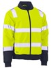 BISLEY BJ6730T HI VIS 2 TONE BOMBER JACKET WITH REFLECTIVE TAPE  YELLOWNAVY  SIZE LARGE