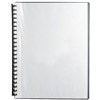 DISPLAY BOOK REFILLABLE 20 POCKET A4 CLEAR INSERT FRONT  BLACK BACK