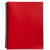 DISPLAY BOOK REFILLABLE 20 POCKET A4 RED
