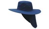CANVAS FULL BRIM SUN HAT  NAVY  SIZE XL 61CM