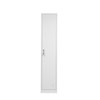 METAL LOCKER 1 DOOR 1 ROW WITH CAM LOCK 380 X 450 X 1850MM SILVER