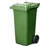 120L WHEELIE BIN WITH LID  GREEN