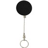 REXEL ID RETRACTABLE METAL KEY HOLDER REEL STEEL CABLE BLACK