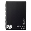 SPIRAX P595G PP GRID BOOK 5MM GRID 200 PAGE A4 BLACK
