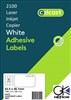 CELCAST MULTIPURPOSE LABELS 21UP 65GSM 635 X 381MM PACK 100