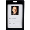 REXEL ID CARD HOLDER PORTRAIT BLACK PACK 6