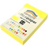 RAINBOW COLOURED A4 COPY PAPER 75GSM 500 SHEETS FLURO YELLOW