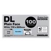 CUMBERLAND DL ENVELOPES SECRETIVE WALLET PLAINFACE SELF SEAL 80GSM 110 X 220MM WHITE PACK 100