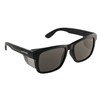 FRONTSIDE SAFETY GLASSES SMOKE LENS WITH BLACK FRAME