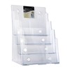 DEFLECTO BROCHURE HOLDER 4 POCKE 4TIER A4 CLEAR