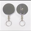 REXEL ID RETRACTABLE METAL KEY HOLDER REEL STEEL CABLE BLACK