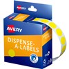 AVERY 937239 ROUND LABEL DISPENSER 14MM YELLOW BOX 1050