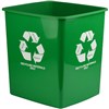 ITALPLAST GREENR TIDY BIN RECYCLE ONLY 15 LITRE GREEN