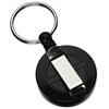 REXEL RETRACTABLE KEY HOLDER MINI WITH KEYRING AND CORD BLACK