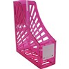 ITALPLAST MAGAZINE STAND TINTED PINK