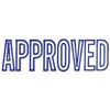XSTAMPER CXBN 1008 PREINKED MESSAGE STAMP APPROVED 42 X 13MM BLUE