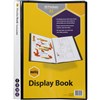 MARBIG DISPLAY BOOK NONREFILLABLE SPINE INSERT 20 POCKET A3 BLACK