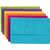 MARBIG SLIMPICK DOCUMENT WALLET FOOLSCAP BRIGHTS ASSORTED PACK 10