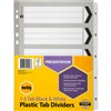MARBIG DIVIDER MANILLA 5TAB A4 BLACKWHITE