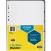 MARBIG DIVIDER MANILLA 5TAB A4 WHITE PACK 20