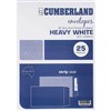 CUMBERLAND B4 ENVELOPES POCKET PLAINFACE STRIP SEAL 100GSM 353 X 250MM WHITE PACK 25