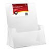 DEFLECTO BROCHURE HOLDER EXTRA CAPACITY FREESTANDING A4 CLEAR