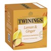 TWININGS LEMON AND GINGER TEA BAGS PACK 10
