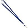 REXEL ID LANYARD FLAT STYLE WITH SWIVEL CLIP BLUE PACK 10