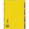 MARBIG DIVIDER MANILLA 120 TAB A4 BRIGHT ASSORTED