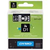 DYMO 45811 D1 LABELLING TAPE 19MM X 7M WHITE ON BLACK