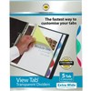 MARBIG PROFESSIONAL SERIES EXTRA WIDE VIEWTAB DIVIDER PP 5TAB A4 ASSORTED
