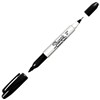 SHARPIE DUAL NIB PERMANENT MARKER BULLET 1003MM BLACK