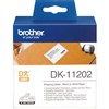 BROTHER DK11202 LABEL ROLL 62 X 100MM WHITE ROLL 300