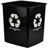 ITALPLAST GREENR TIDY BIN RECYCLE ONLY 15 LITRE BLACK