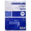CUMBERLAND C5 ENVELOPES POCKET PLAINFACE STRIP SEAL 85GSM 162 X 229MM WHITE PACK 25