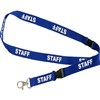 REXEL ID LANYARD PREPRINTED STAFF BLUE PACK 5